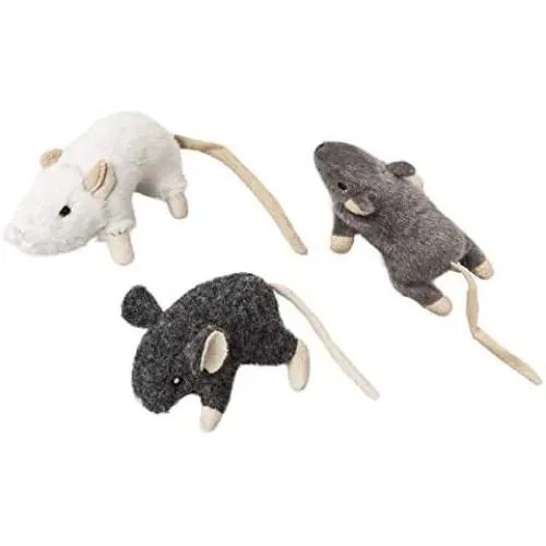 Spot 52084 3.5'' Wool Mouse Willie With Catnip Cat Toy Assorted Colors Spot 52084 3.5'' Wool Mouse Willie With Catnip Cat Toy Assorted Colors