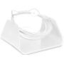 DHAWS Raised Cat Bowl, 15 Degrees Tilted Adjustable Anti-Overturn Pet Feeder for Small Cat and Dogs