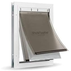 PetSafe Extreme Weather Dog and Cat Door - Aluminum Frame Pet Door - Medium