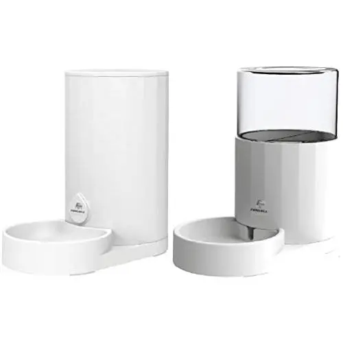 FUNLULA FUNLULA FUNLULA Automatic Water Dispenser and Manual Cat Food Feeder in Set for Small Medium Large Dog Cats Puppy Kitten Pet Self-Dispensing Big Capacity Bowl FUNLULA FUNLULA FUNLULA Automatic Water Dispenser and Manual Cat Food Feeder in Set for Small Medium Large Dog Cats Puppy Kitten Pet Self-Dispensing Big Capacity Bowl