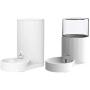FUNLULA FUNLULA FUNLULA Automatic Water Dispenser and Manual Cat Food Feeder in Set for Small Medium Large Dog Cats Puppy Kitten Pet Self-Dispensing Big Capacity Bowl
