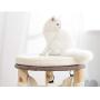 Luxury Cat Tree, Small Cat Tower, Soft Hammock and Perch, Cozy Condo, Solid Wood Scratching Post, Kitten Activity Center, Perfect for Cats Relaxing