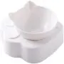 QINYUAN Cat Bowl, Raised Food Water with Detachable Elevated Stand Adjustable Tilted Pet Feeder No-Spill Dog QINYUAN Cat Bowl, Raised Food Water with Detachable Elevated Stand Adjustable Tilted Pet Feeder No-Spill Dog