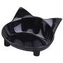 gutongyuan Pet Dog Cat Bowl Slow Feed Protect Spine Bowl Drinking Protection Stomach Bowl Healthy Non-Slip Shallow Cat Food Water Bowls for Relief of Whisker Fatigue