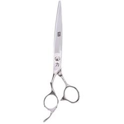 ShearsDirect Curved True Left Handed Professional Grooming Shear Scissors with an Ergonomic Handle Design, 8''