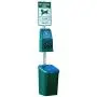 DOGIPOT 1010 Pet Station Includes Sign, Dispenser, Poly Receptacle , Litter Bag Rolls and Liner Trash Bags, Polyethylene, Forest Green (Sign board may vary)