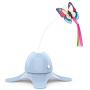 VeliHome Electronic Butterfly Stick Pet Cat Dogs Toy, Intelligent Automatic Rotating Toys for Exercising