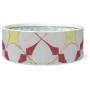 Teelaunch Pet Food Bowl, Water Bowl- Large Ceramic Pet Food & Feeding Bowl, 7.5'' x 3.5'' Iris Designer Art