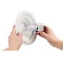 Royal Pet Club Drinking Fountain Vital Falls, Ceramic, 1.5 L/Ø 22 x 13 cm, Petrol/White, 2.29 kg