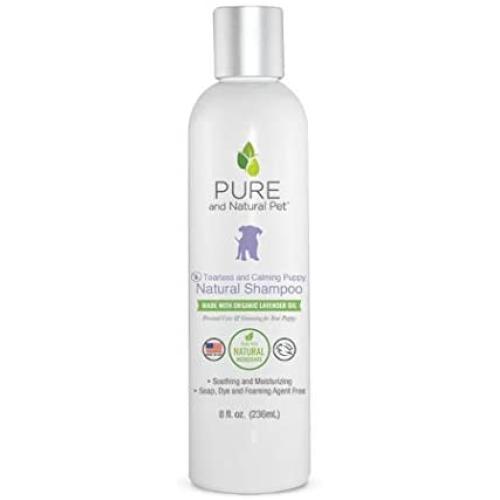 Pure and Natural Pet - Tearless and Calming Puppy Natural Shampoo Lavender 8 oz, Clear (PN2518OZ)