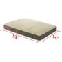 Brindle Shredded Memory Foam Dog Bed with Removable Washable Cover-Plush Orthopedic Pet Bed