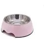 Food-Grade Melamine Base and Stainless Steel Bowl Medium-Size Pet Bowl 700ML,Non-Slip, Food Water Dual-use,Dog cat Bowl Food-Grade Melamine Base and Stainless Steel Bowl Medium-Size Pet Bowl 700ML,Non-Slip, Food Water Dual-use,Dog cat Bowl