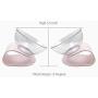 ZEXPRO Transparent Plastic Bowl Elevated Stand Detachable for Cats and Small Dogs with Anti Slip Tilted Design 15 Degree Pet Food Water Feeder