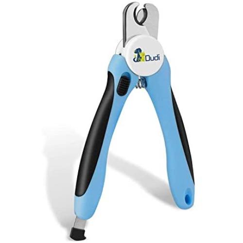 Dudi Dog Nail Clippers for Medium and Large Breeds with Nail File - Razor Sharp Stainless Steel Blades - Non Slip Handles - Suited for Medum and Large Animals and Pets