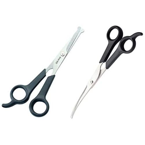 Professional Pet Grooming Scissors with Round Tip Stainless Steel Dog Eye Cutter for Dogs and Cats, Professional Grooming Tool, Size 6.70'' x 2.6'' x 0.43''