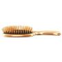 Bass Brushes | The Green Brush | Style & Detangle Pet Brush | 100% Bamboo Pin | Pure Bamboo Handle | Semi S'' Style | Striped Finish | Model 19P