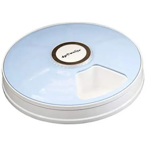Automatic Pet Feeder for Cats and Small Dogs,Dry&Wet Food Dispenser,6-Meal Trays with Programmable Timer and Music Reminder,Smart Timed Pet Food Feeder with LCD Display(Blue) Automatic Pet Feeder for Cats and Small Dogs,Dry&Wet Food Dispenser,6-Meal Trays with Programmable Timer and Music Reminder,Smart Timed Pet Food Feeder with LCD Display(Blue)