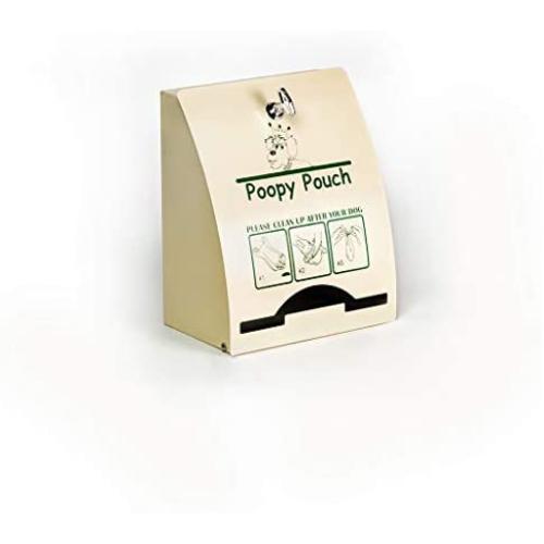 POOPY POUCH Express Indoor/Outdoor Mountable Dog Waste Bag Dispenser, Beige