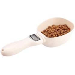 Ejoyous Pet Food Measuring Scoop Precise Dog Food Measuring Cup with LCD Display Digital Scale Spoon Detachable Cup Portable Feeding Bowls for Measuring Pets Food