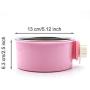 UNIEVE Crate Dog Bowl,Removable Stainless Steel Hanging Pet Cage Bowl,2 in 1 Plastic Bowl&Stainless Steel Removable Hanging Food Water,for Dogs,Cats,Birds,Cats and etc.