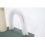 Furrytail Scandinavian Style Cat Scratching Post with Arch Self Groomer Massager Brush, Cat Fur Groomer Brush Toy for in Door Cat