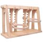 Pet Dog & Cat Bowls Stand, Adjustable Height Feeding Station with Stainless Steel Bowls