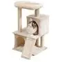 Sanfant New Designed Style Cat Tree with Slide Two Condos Pole Covered Sissal Rope 33 Inch Sanfant New Designed Style Cat Tree with Slide Two Condos Pole Covered Sissal Rope 33 Inch