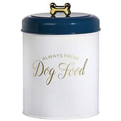 Amici Pet Maltese Metal Food Canister, 140oz