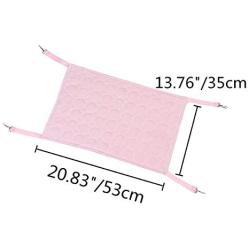 Wontee 2 Pack Cat Ice Silk Hammock Washable Summer Sleeping Bed for Cats Kitten Puppy Chinchilla Ferret