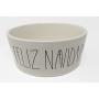 Rae Dunn FELIZ NAVIDAD Large Christmas Dog Food Bowl by Magenta