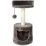 ASPCA Deluxe Cat Condo & Hammock with Swat Toy, Wood Brown