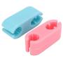 eecoo 2pcs Silicone Pet Selfie Clip Dog Cat Photographing Props Attract Attention Take Photos Training Tool(Blue/Pink)