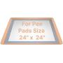 Skywin Dog Pee Pad Holder - No Spill Pee Pad Holder for Dogs - Wee Wee Pad Holder Works with Most Training Pads, Easy to Clean and Store (1 Pack, Beige)