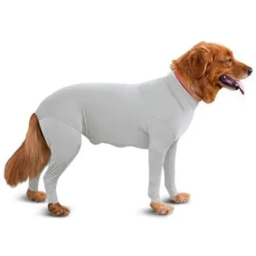 Shed Defender Original Dog Onesie - Seen On Shark Tank, Contains Shedding of Dog Hair for Home, Car, Travel, Anxiety Calming Shirt, Surgery Recovery Body Jumpsuit, E Collar Alternative