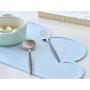 FENLEFU Dog Cat Food Mats(46cm26cm) Can Hold Double Bowl (Blue)