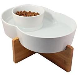 Highwave Lagoon Dog Dish, Small, White