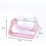 GAPZER 15° Adjustable Detachable Raised Cat Food Water Bowl & Dog Lick Mat Slow Feeders for Anxiety Relief Boredom Buster (Pink) GAPZER 15° Adjustable Detachable Raised Cat Food Water Bowl & Dog Lick Mat Slow Feeders for Anxiety Relief Boredom Buster (Pink)
