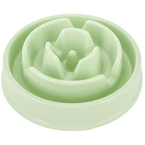 JANEMO Dog Bowl,Slow Feeder Dog Bowl, Slow Dog Bowl Use for Pet Puppy Healthy Eating Diet, Green