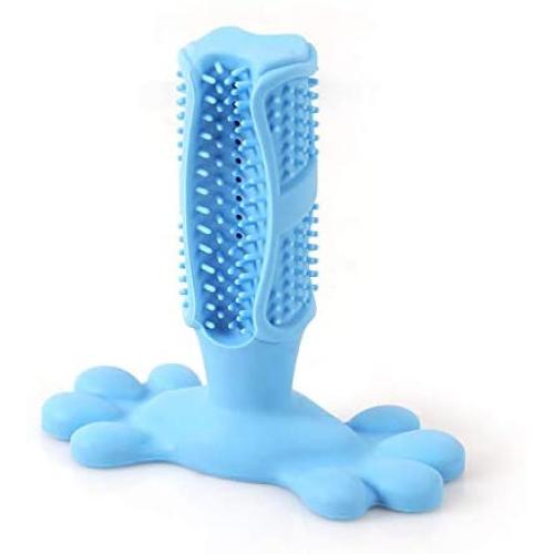 NA Dog Toy Dog Chew Toys Dogs Toothbrush Pet Molar Tooth Cleaning Brushing Stick Doggy Pets Oral Care Stick Bite Toys Pet Supplies,Blue,M:126mm125mm