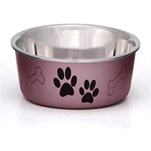 Loving Pets Metallic Bella Bowl, Medium, Grape
