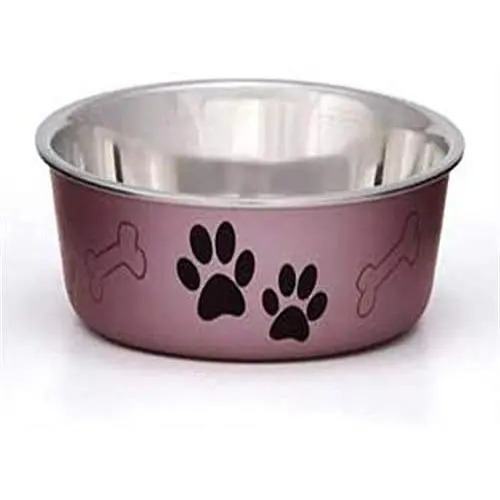 Loving Pets Metallic Bella Bowl, Medium, Grape Loving Pets Metallic Bella Bowl, Medium, Grape