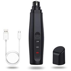 REMTAP pet Nail Grinder, Upgraded 2-Speed Electric Dog Nail Trimmer Clippers, Painless Quiet Rechargeable Grooming & Smoothing Pet Nail Grinder for Small Medium Large Dogs Cats Birds
