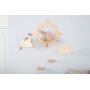 MYZOO Moku,Cloud Shape, Wall Mounted Cat Shelves, Floating Perch, Cat Tree,Solid Wood with Transparent Board