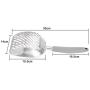 Ezeso 13.7'' Cat Litter Scoop Shovel Durable Kitten Litter Scooper with Deep Shovel Fast Sifting Pet Dog Pooper Scooper Cleaning Tool with Rubber Handle (Light Gray)