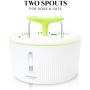 Downtown Pet Supply Dog Cat Automatic Pet Drinking Fountain, Ultra Quiet Water Dispenser Dual Nozzle Options with Filter Included for Cats and Dogs