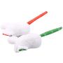 ocijf179 Cat Toy Pet Cat Kitten Plush Mouse Catnip Catmint Teaser Interactive Play Chew Bite Toy - Green