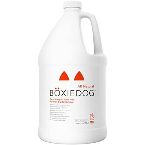 Boxiedog Premium Extra Strength Scent Free Stain & Odor Remover, 1 gallon