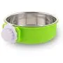 Crate Dog Bowl Removable Stainless Steel Water Food Feeder Bowls Cage Coop Cup for Cat Puppy Bird Pets (Large, Green) Crate Dog Bowl Removable Stainless Steel Water Food Feeder Bowls Cage Coop Cup for Cat Puppy Bird Pets (Large, Green)