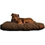 Durable & Comfortable Canvas Dog Bed, Premium Quality Water-Repellent Coating & Dirt Resistance, Removable & Washable Outer Cover, Heavy Duty Zippers for Small, Medium & Large Size Dogs (Large, Brown)