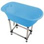 MiMu Raised Dog Bathtub - Pet Grooming Tub Booster Elevated Dog Bath Tub Shower for Small to Medium Sized Cats or Dogs